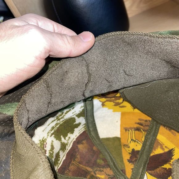 Vintage Original Jones Bucket Hat Cap Camo Water Resistant Sz Medium Rare Lined - Picture 13 of 13